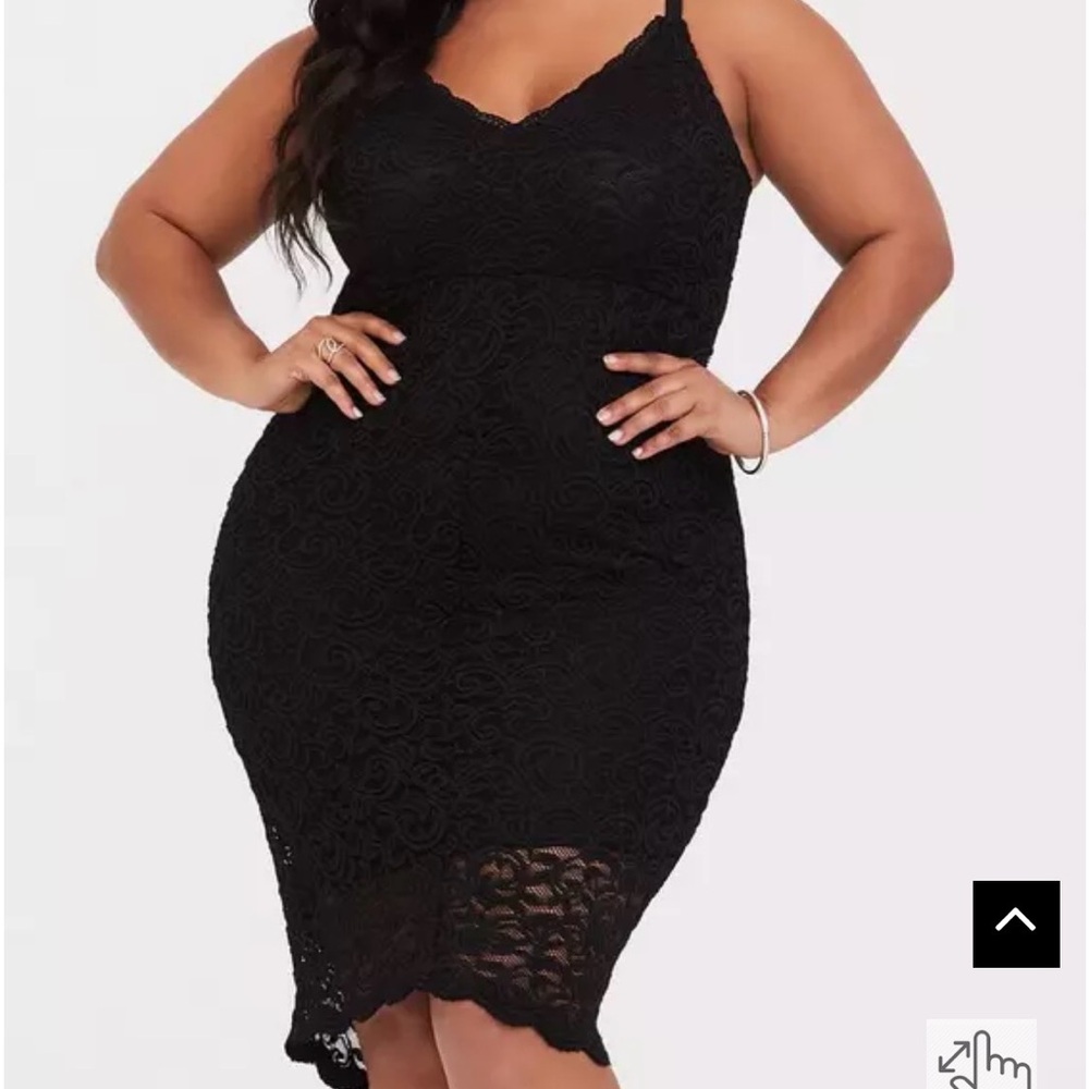 Torrid Midi Lace High-Low Dress 2X NWT